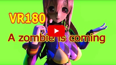Video , [VR180] A zombie is coming [DanceXR]